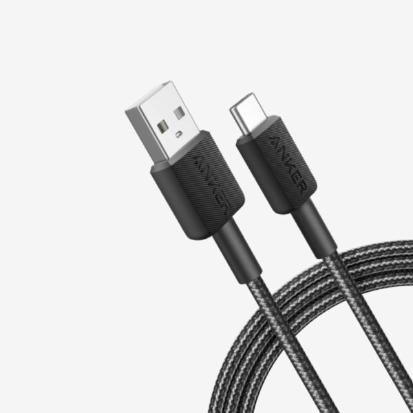 Anker 322 Usb-A To Usb-C Cable 6Ft Nylon Black A81H6H11