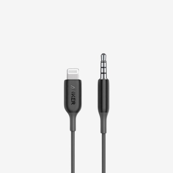 Anker 3.5mm Audio Cable with Lightning Connector 3ft A8194H11 - Black