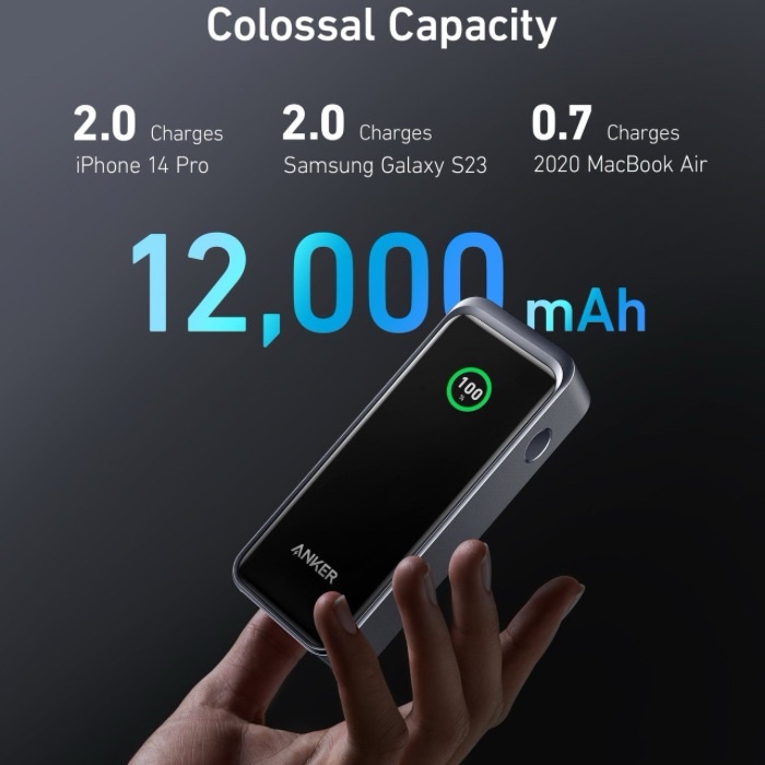 Anker Prime 12,000 mAh Power Bank 130 W -A1335011 - Image 4