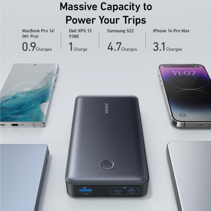 Anker 537 Power Bank, 24000 mAh, Black, A1379H11 - Image 4