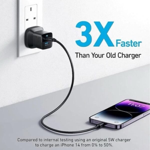 Anker 323 Charger 33W Wall Charger With USB-C to USB-C Cable B2331K11 Black - Image 4