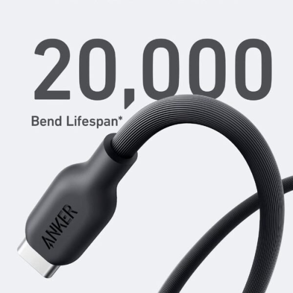 Anker 544 USB-C to USB-C Cable 140W Bio-Based 1.8m/6ft A80F2H11 Black - Image 4