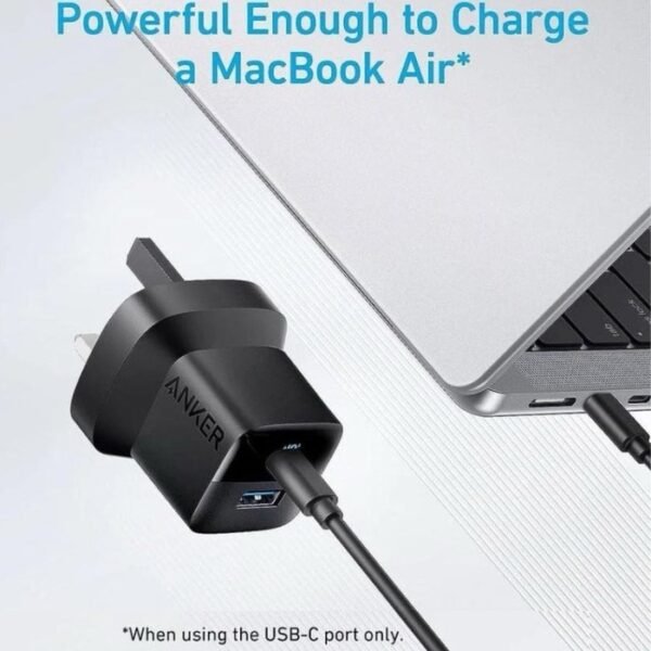 Anker 323 Charger 33W Wall Charger With USB-C to USB-C Cable B2331K11 Black - Image 3
