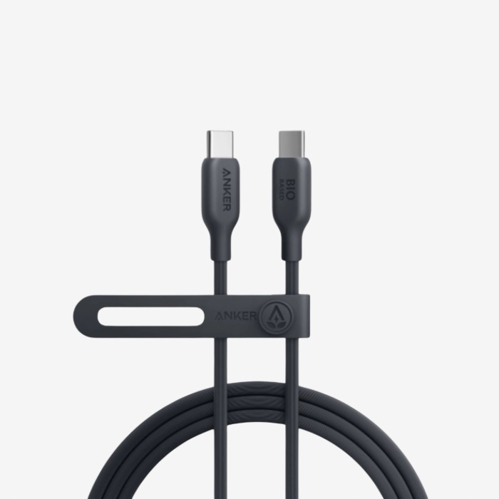 Anker 544 USB-C to USB-C Bio-Based Cable, 140 W, 3ft/0.9 m, Black, A80F1H11