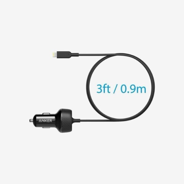 Anker PowerDrive 2 Elite with Lightning Connector Black A2214H11 - Image 3