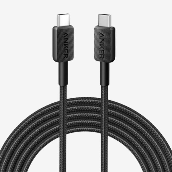Anker 322 USB-C to USB-C Cable 6ft, Nylon A81F6H11 Black - Image 2