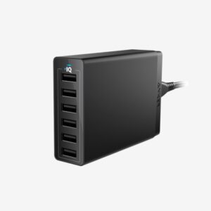 Anker Powerport 60 W 6 Port USB Charger A2123K22 Black