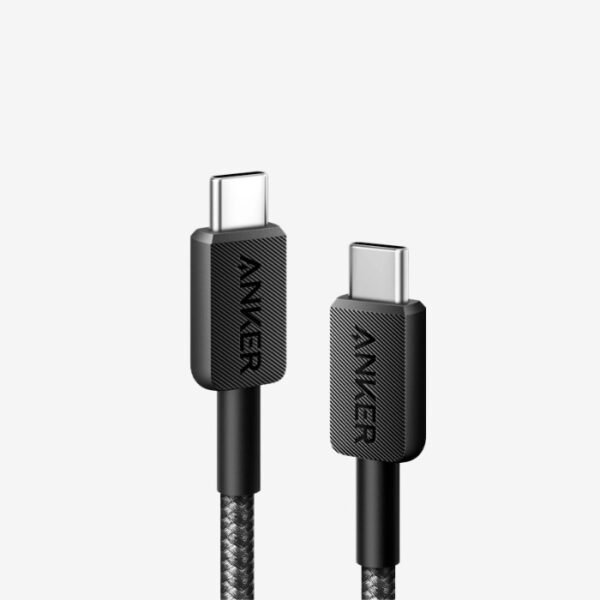 Anker 322 USB-C to USB-C Cable 6ft, Nylon A81F6H11 Black