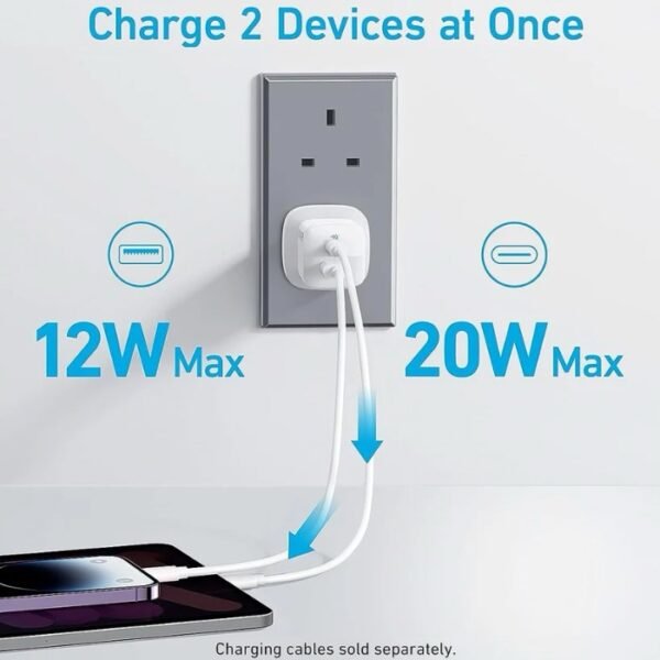 Anker 323 Charger 33w A2331K2  White - Image 2
