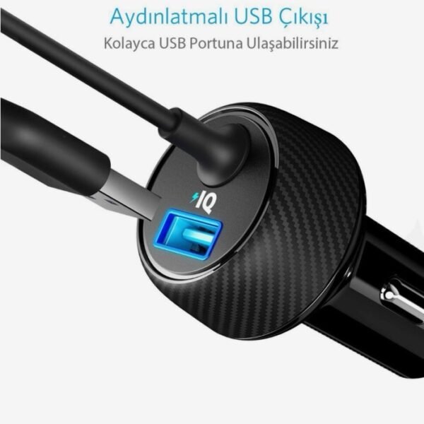 Anker PowerDrive 2 Elite with Lightning Connector Black A2214H11 - Image 2