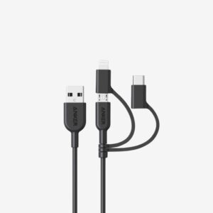 Anker Powerline II 3 in 1 Cable 3FT Black A8436H12