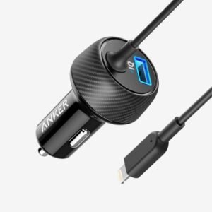 Anker PowerDrive 2 Elite with Lightning Connector Black A2214H11