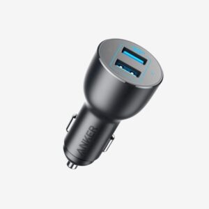 Anker PowerDrive III Alloy Metal 36W Car Charger 2 Ports Black A2729H11