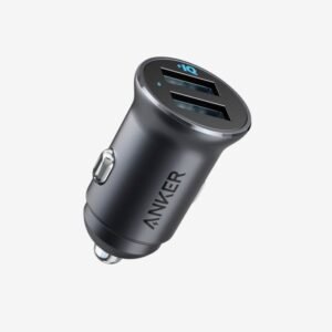 Anker PowerDrive 2 Alloy Metal Mini Car Charger A2727H12 Black
