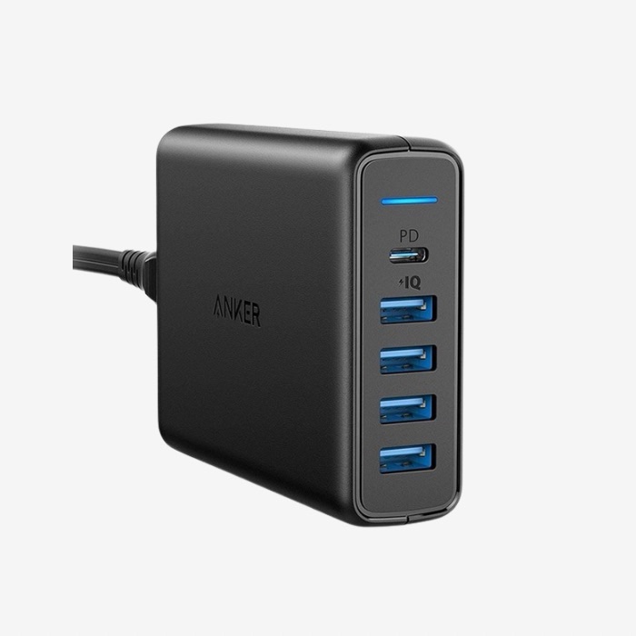 Anker PowerPort I PD with 1PD and 4 PIQ A2056K11 Black