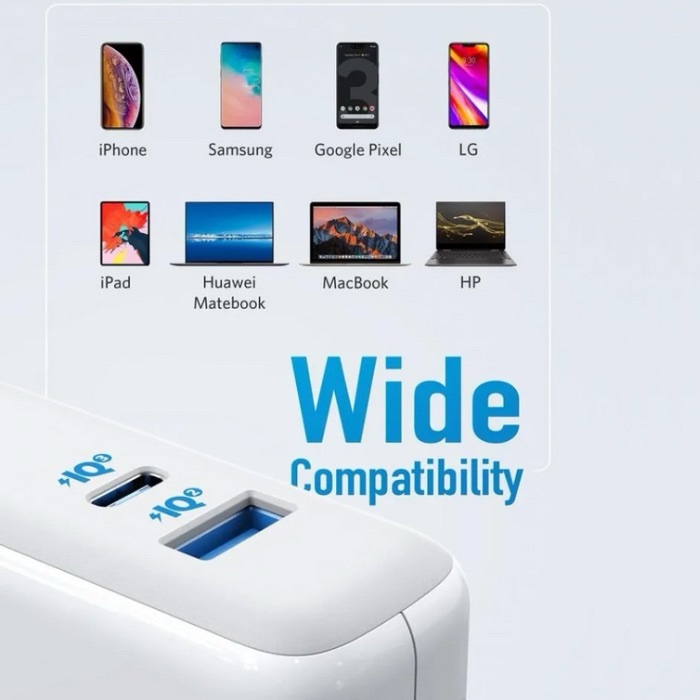 ANKER Power port Atom III(Two Ports) A2322K21 White - Image 2