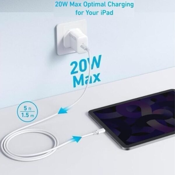 Anker 20W USB-C High Speed Charger With USB-C Cable B2347K21 - Image 4