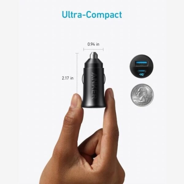 Anker Car Charger Ultra Compact Dual Port 30W A2741H11 Black - Image 5