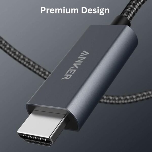 Anker 311 USB-C to HDMI 6ft Nylon Cable A8730H11 – Black - Image 4