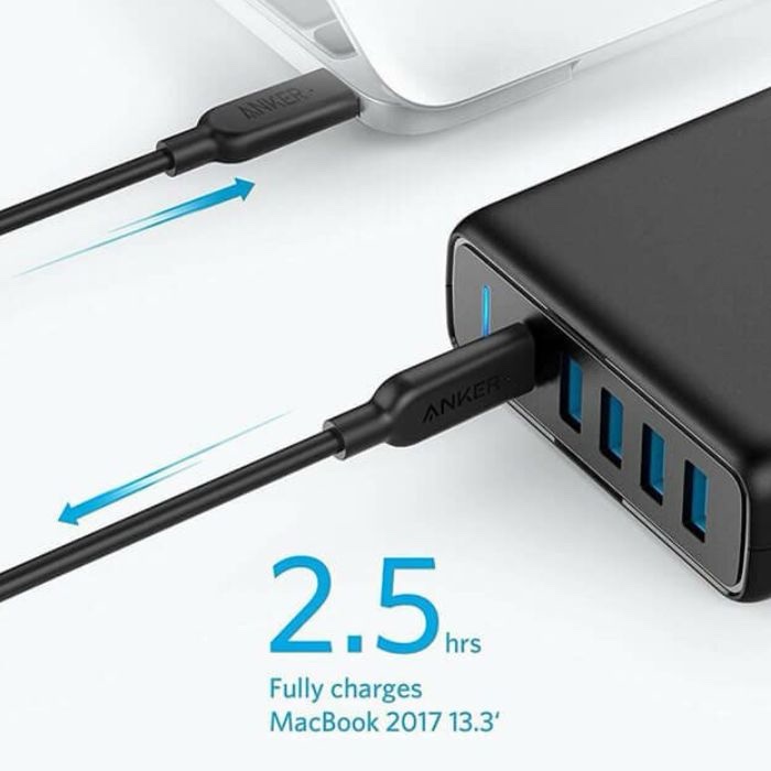 Anker PowerPort I PD with 1PD and 4 PIQ A2056K11 Black - Image 3