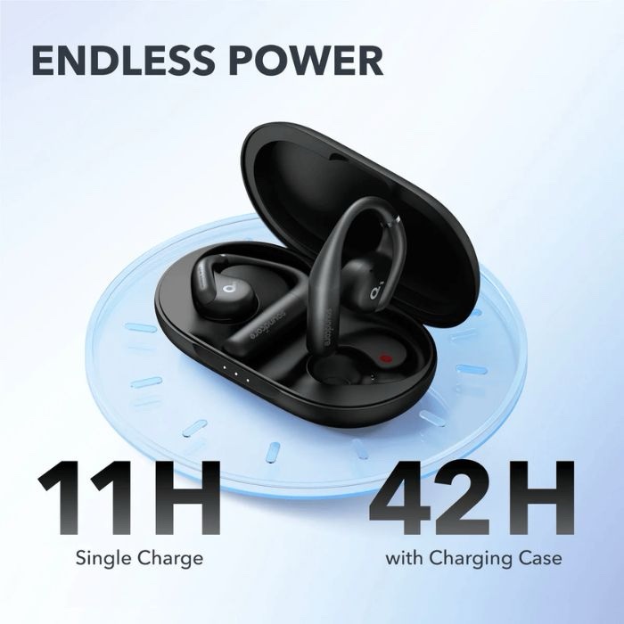 Anker SoundCore AeroFit Open Ear Earbuds Black A3872H11 - Image 3