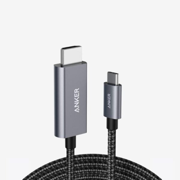 Anker 311 USB-C to HDMI 6ft Nylon Cable A8730H11 – Black