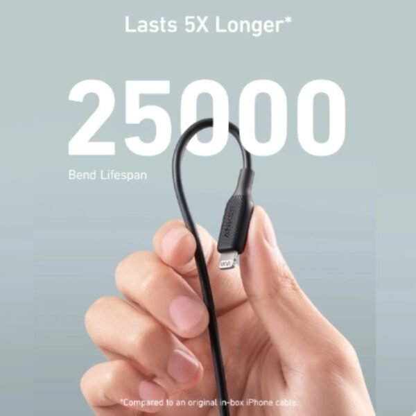 Anker PowerLine III USB-A Cable with Lightning Connector 6ft A8813H11 - Black - Image 3