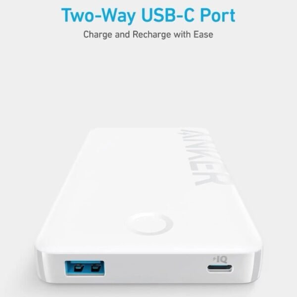 Anker 323 Power Bank 10,000 mAh 12W White A1334H21 - Image 4
