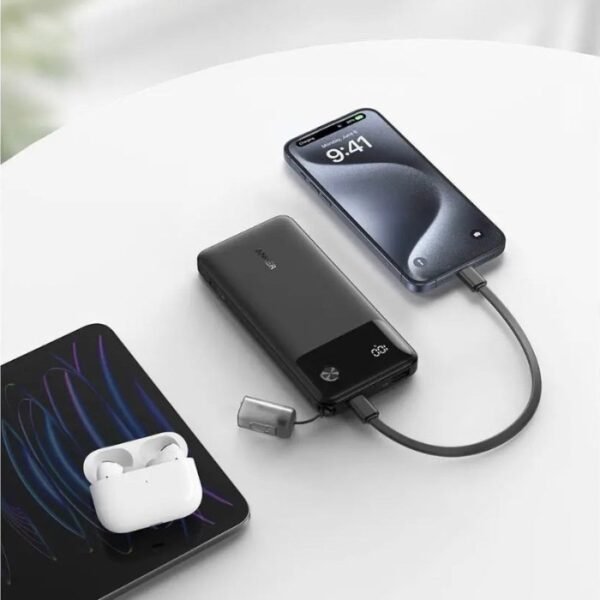 Anker Power Bank 10000mAh 22.5W Black A1257 - Image 4