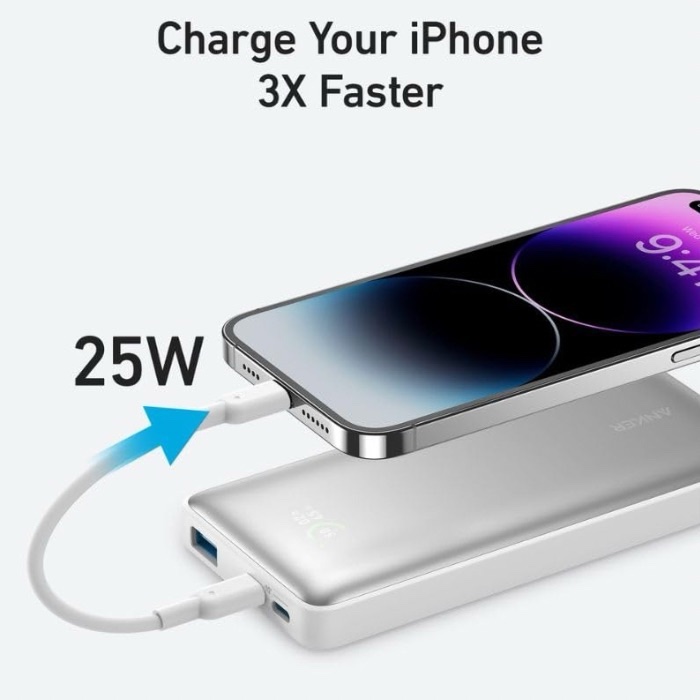 Anker 533 PowerCore 25W 10000mAh PD Power Bank A1249H21 White - Image 2