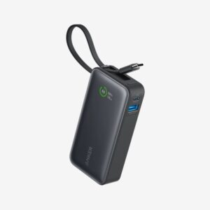 Anker Nano Power Bank 30W built-In USB-C Cable 10000mAh A1259H11 Black