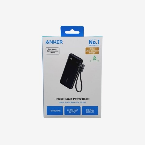Anker Power Bank 10000mAh 22.5W Black A1257 - Image 5
