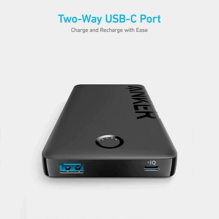 Anker Power Bank 10000mAh 12W 2 Ports Black A1237H11 - Image 2