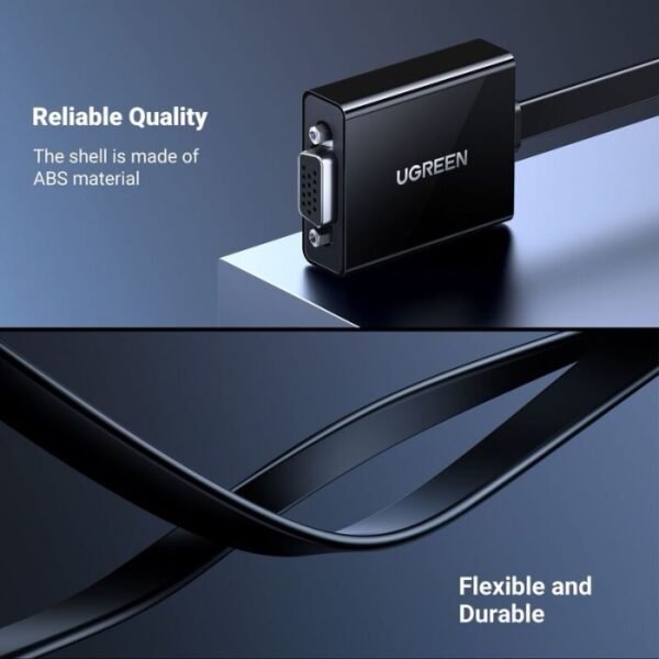 UGREEN HDMI To VGA + 3.5mm Audio With Power Port Converter MM103 - Image 4