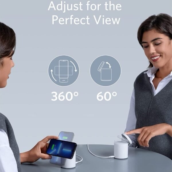 Anker MagGo Wireless Charger, Dolomite White, B2568221 - Image 3
