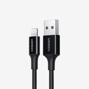 UGREEN USB-A Male to Lightning Male Cable Nickel Plating ABS Shell 2m - Black