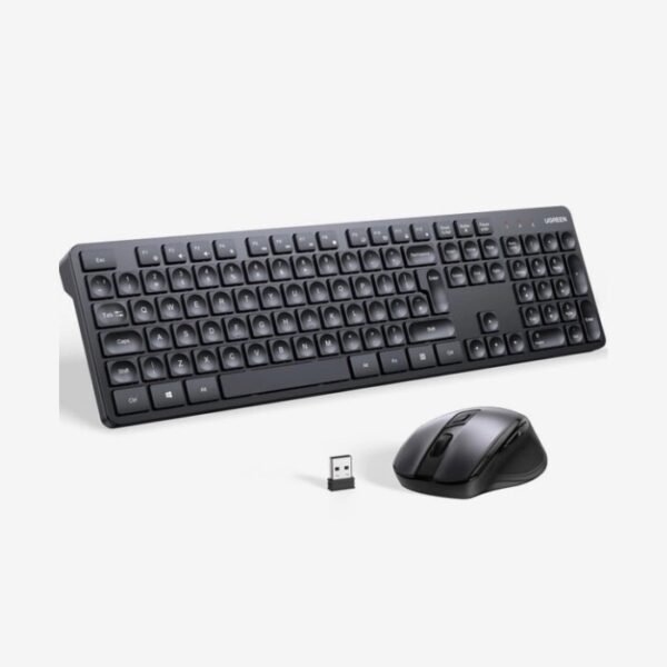 Ugreen 2.4Ghz Wireless Membrane Keyboard & Ergonomic Mouse Combo - Image 2