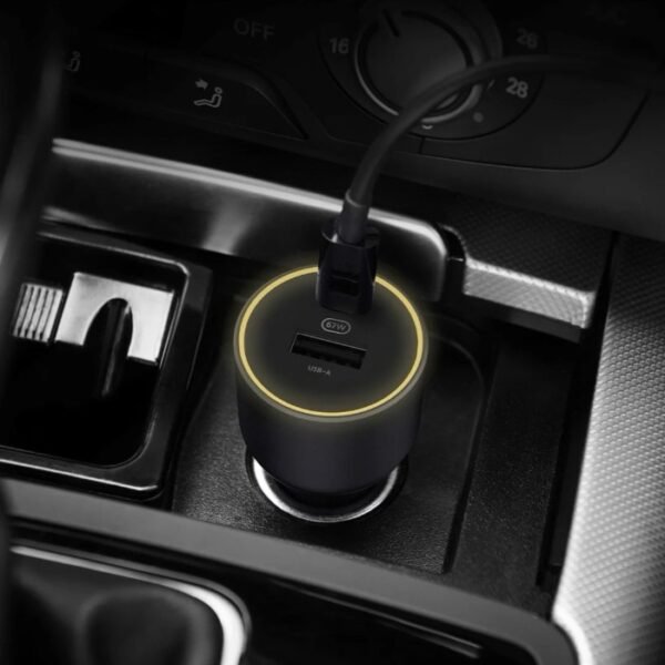 Xiaomi Car Charger USB-A + TYPE-C 67W Black - Image 3