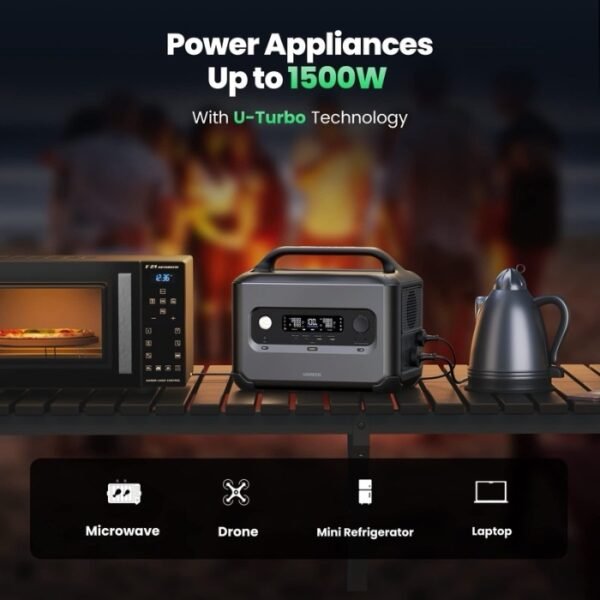 UGreen Power Roam Portable Power Station 680WH 600W UK GS600 - Image 3