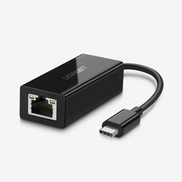 UGreen USB Type-C to 10/100/1000Mbps Ethernet Adapter - Black