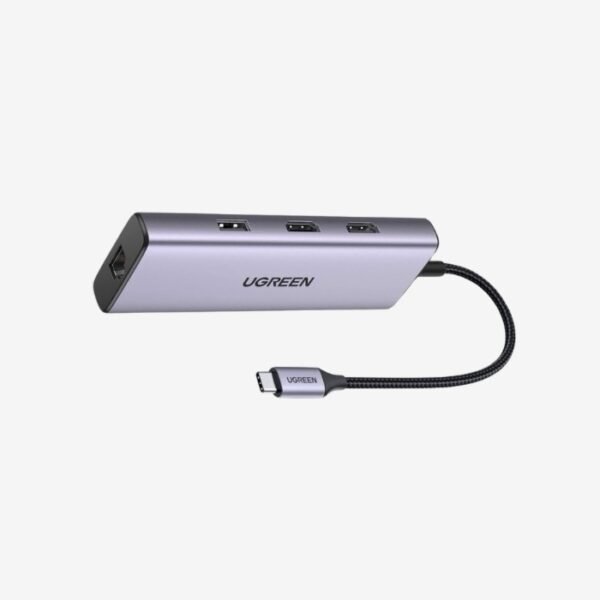 Ugreen 9-In-1 CM490 Hub USB-C 2X USB-A 3.0 USB-A 2.0 2X HDMI 4K/60Hz SD/Tf RJ45 Adapter