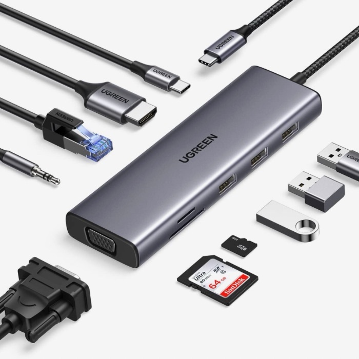 UGREEN 10-in-1 USB-C Multiport Docking Station CM498