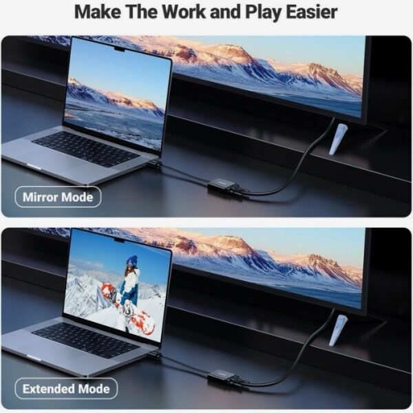 UGREEN HDMI To VGA + 3.5mm Audio With Power Port Converter MM103 - Image 3
