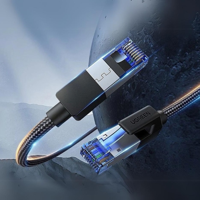 UGREEN CAT8 Shielded Round Braided Cable Modular Plugs 3M NW153 - Image 3