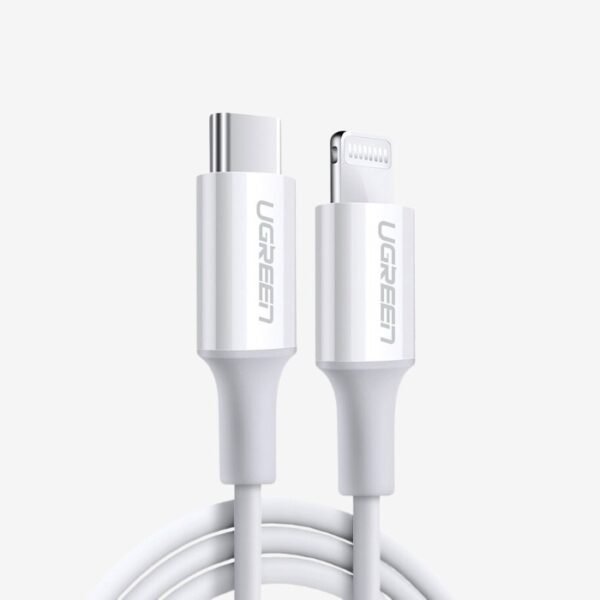 Ugreen USB-C to Lightning 1m Rubber Shell Cable 10493 - White