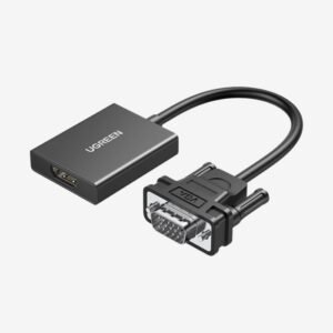 Ugreen Cable Adapter Cable VGA Male HDMI Female 0.15m black CM513
