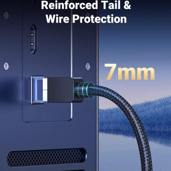UGREEN CAT8 Shielded Round Braided Cable Modular Plugs 2m - Image 2