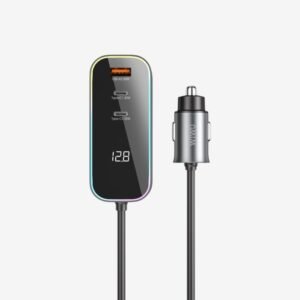 WIWU WI-QC014 120W PD+QC Kirstie Extend Fast Car Charger Multi-Port Black