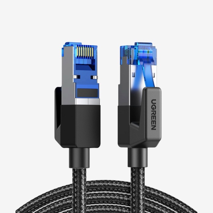 UGREEN CAT8 Shielded Round Braided Cable Modular Plugs 3M NW153