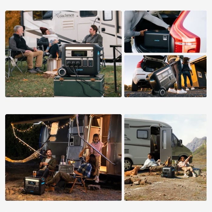 Anker 767 Portable Power Station Ganprime 2048Wh 2400W Black - Image 4